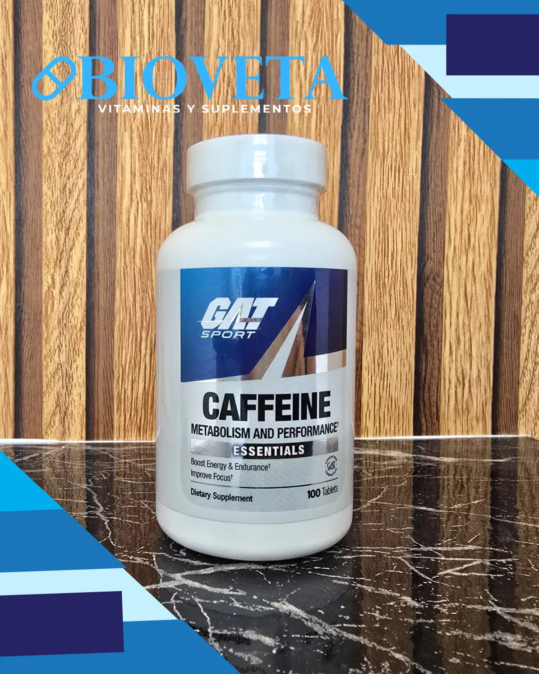 GAT CAFFEINE 200MG 100 TABS Bioveta