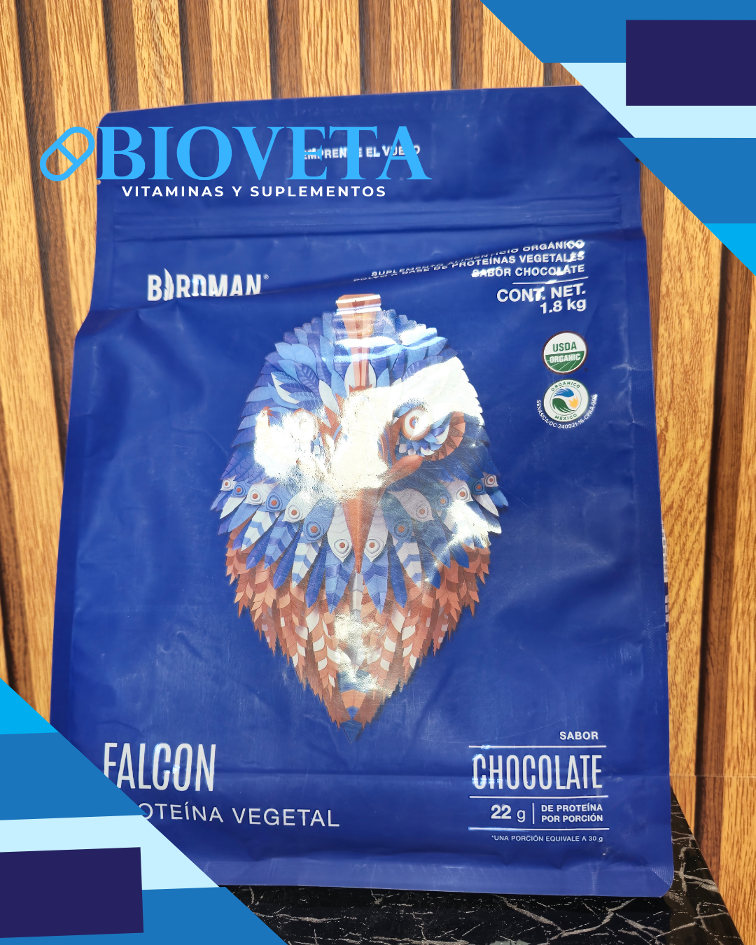 Falcon Protein 1.8 kg - 60 Servicios - Chocolate