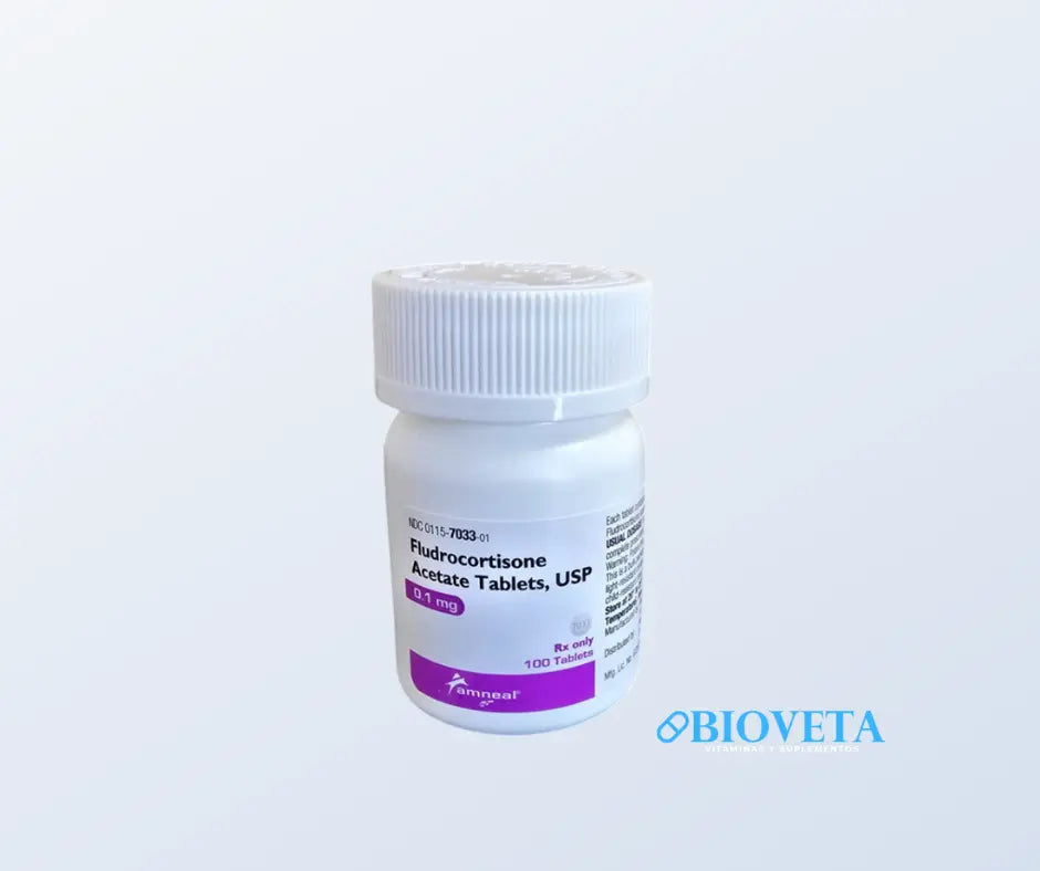 FLUDROCORTISONA 0.1 MG 100 TABLETAS Bioveta