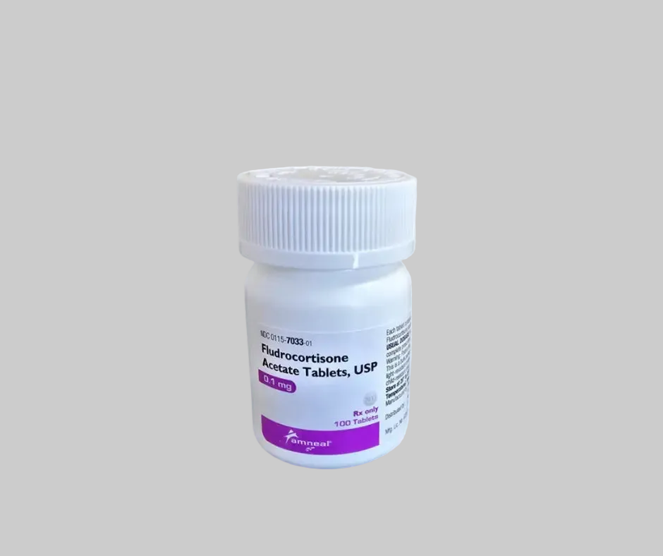 Fludrocortisona acetato 0.1 mg 100 tabletas — enfermedad de Addison e hipotensión ortostática — disponible en Bioveta