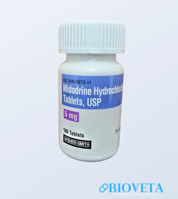 MIDODRINA 5 MG 100 TABLETAS Bioveta