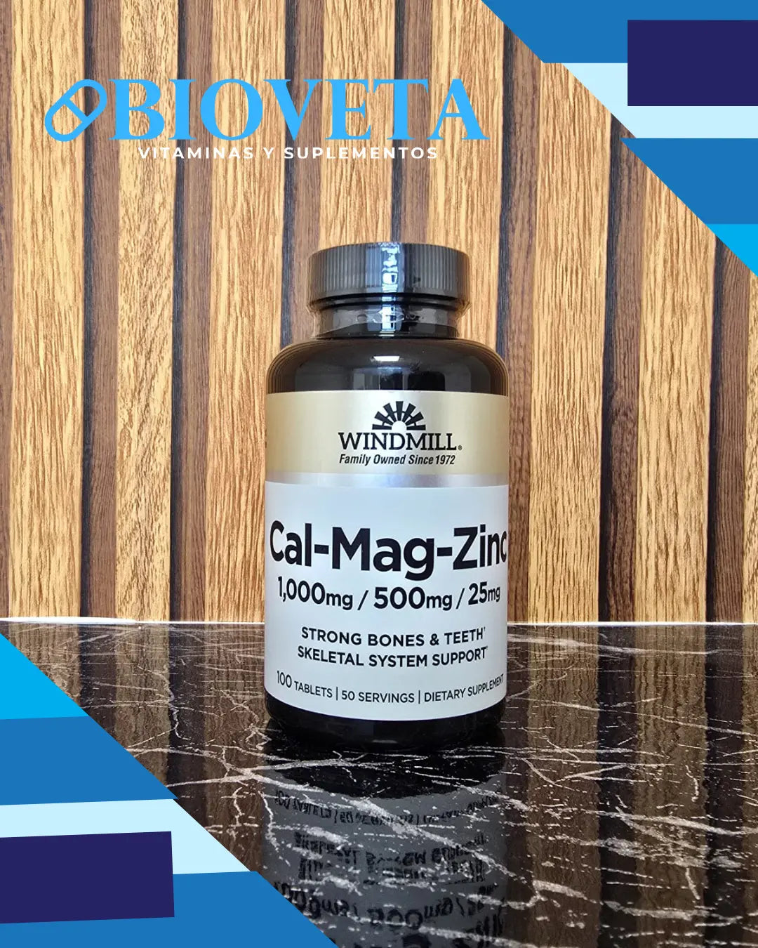 WDM CALCIUM, MAGNESIUM, ZINC 100 TABS Bioveta