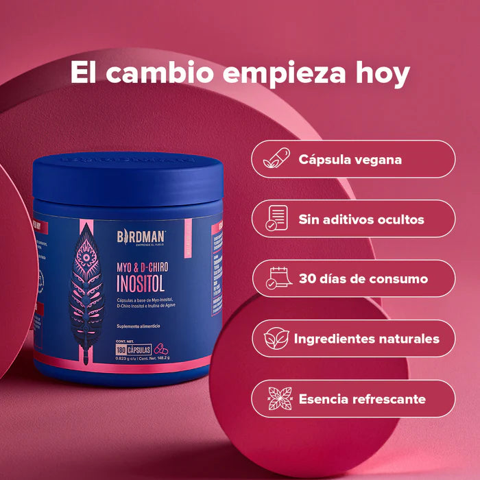 Myo & D-Chiro Inositol - 180 Cápsulas - 30 Porciones