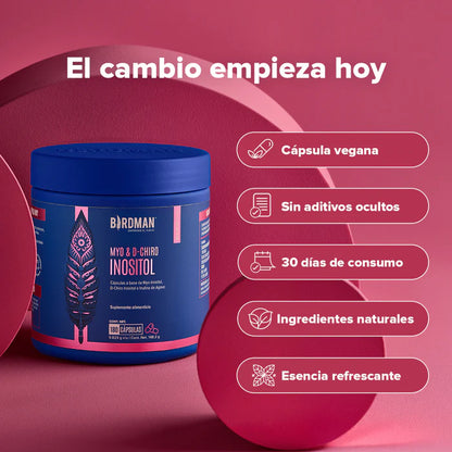 Myo & D-Chiro Inositol - 180 Cápsulas - 30 Porciones