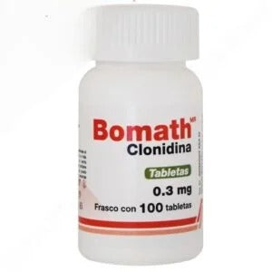 Bomath 0.3 mg | Clonidina | 100 Tabletas | Hipertensión de Difícil Control