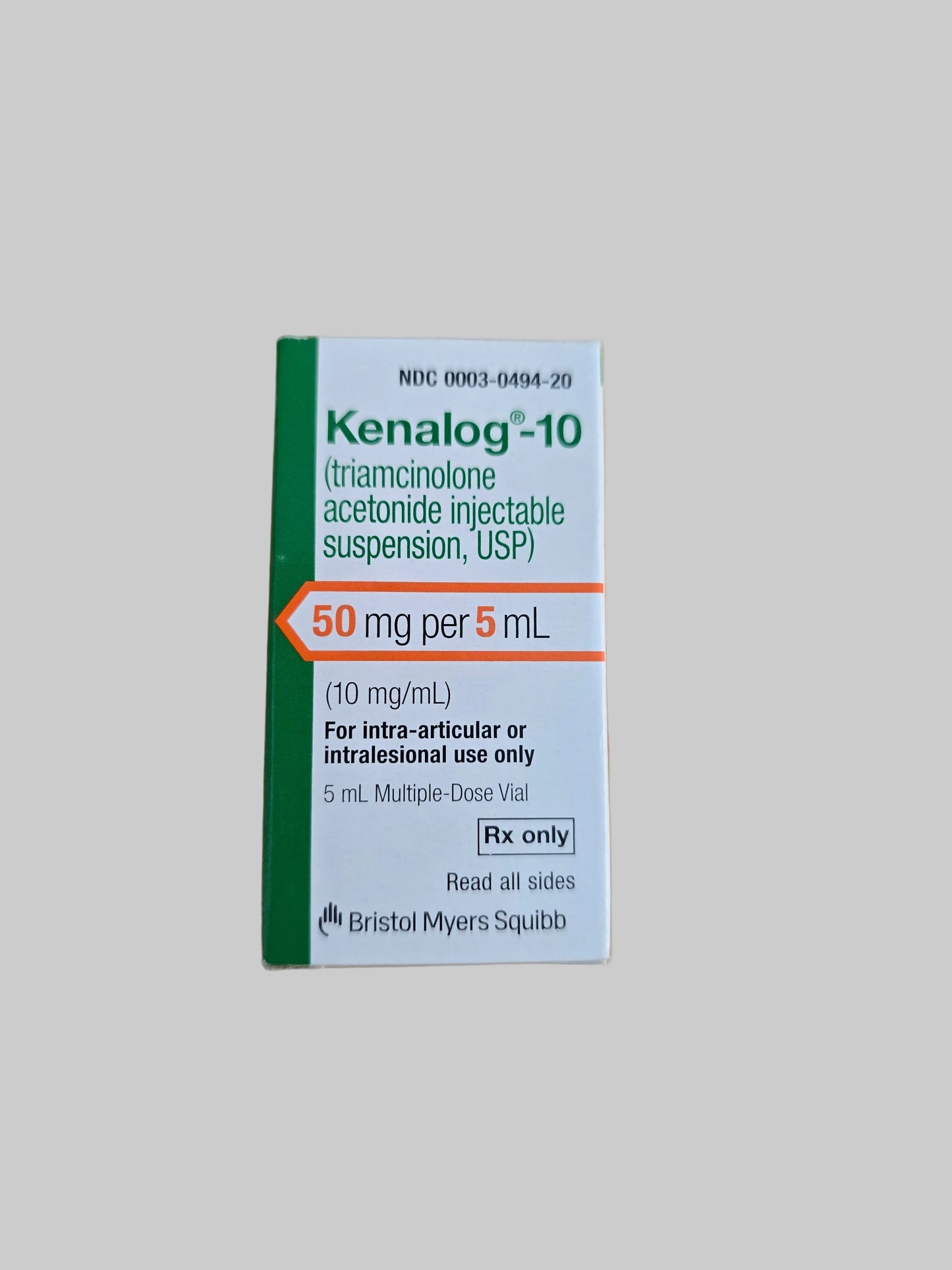 Triamcinolona 50mg/5ml Inyectable (Kenalog-10) - Artritis y Reumatología | Bioveta | Precio en México