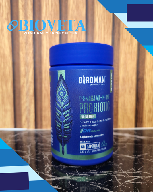 Premium All-In-One Probiotic - Probióticos con 50 Billones de UFC - 60 Cápsulas