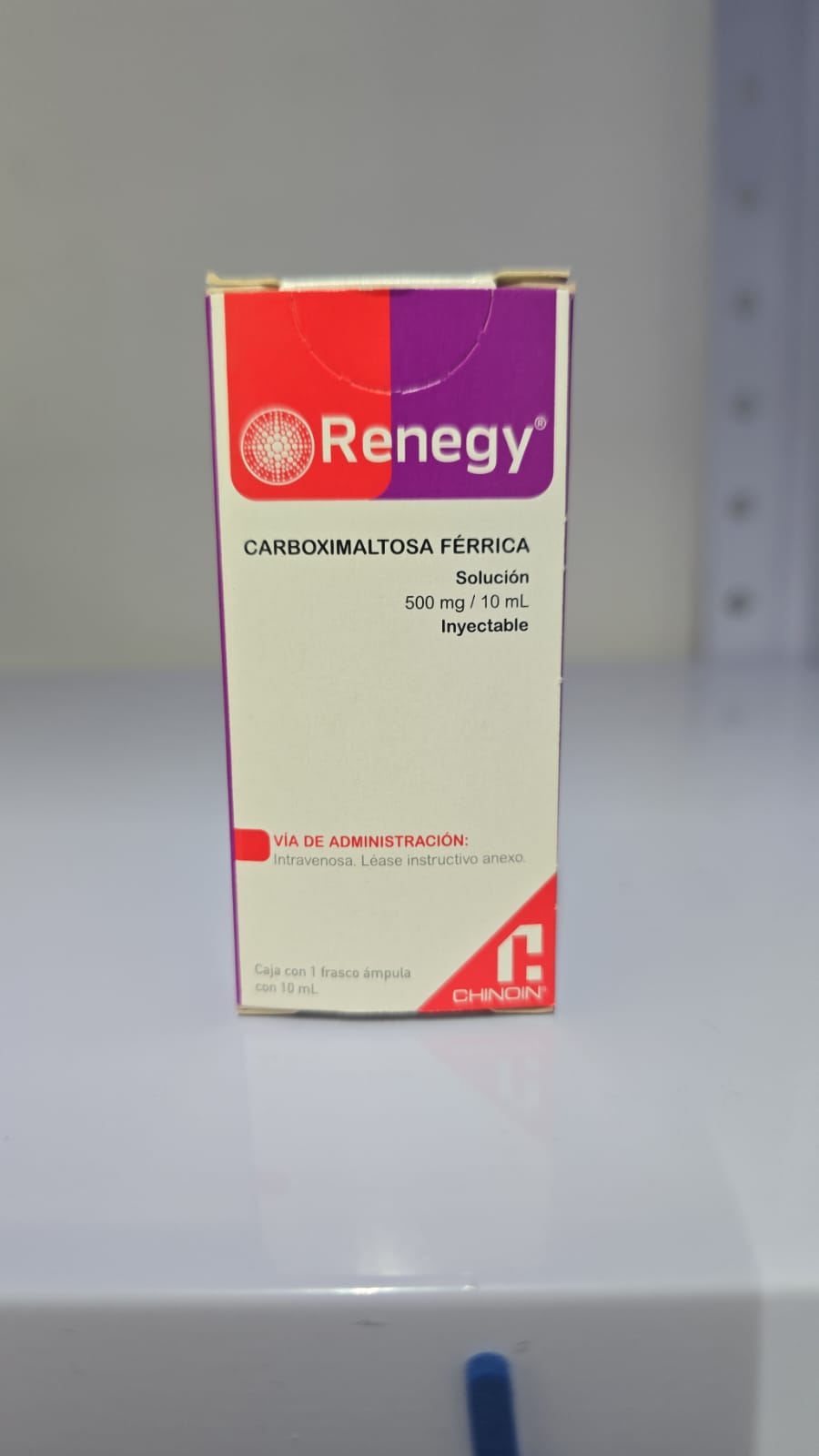 Renegy 500 mg/10 ml Inyectable (Carboximaltosa Férrica) | Bioveta
