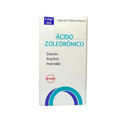 ACIDO ZOLEDRONICO 4 MG / 5 ML CAJA CON 1 FCO AMPULA